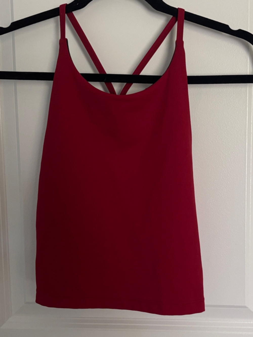 Gap Fit Red Strappy Women's Cropped Tank Top